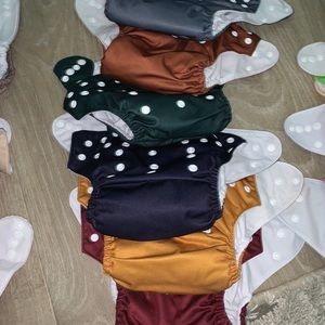 Nora’s nursery cloth diapers